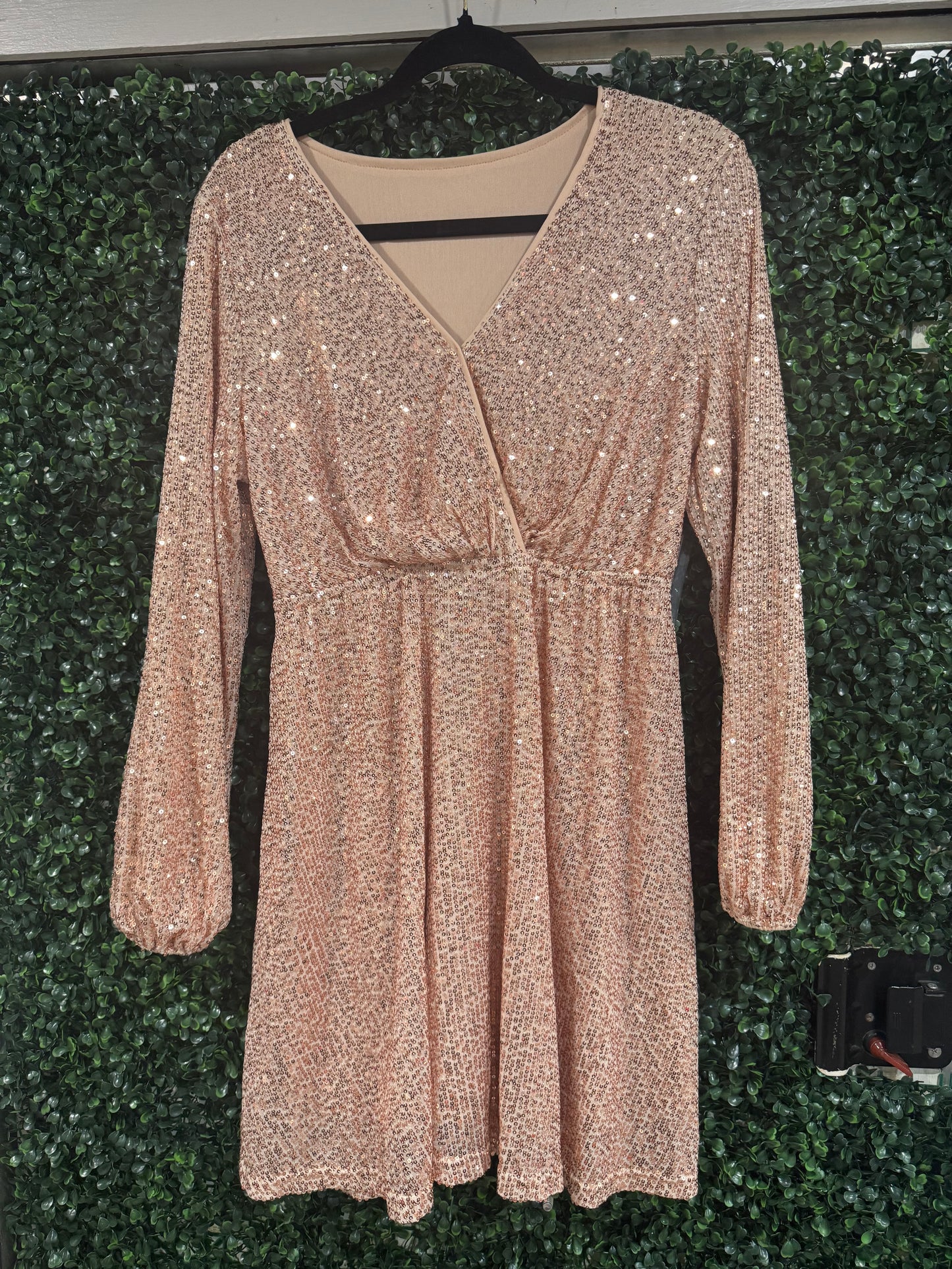 Gold Sequin Dress