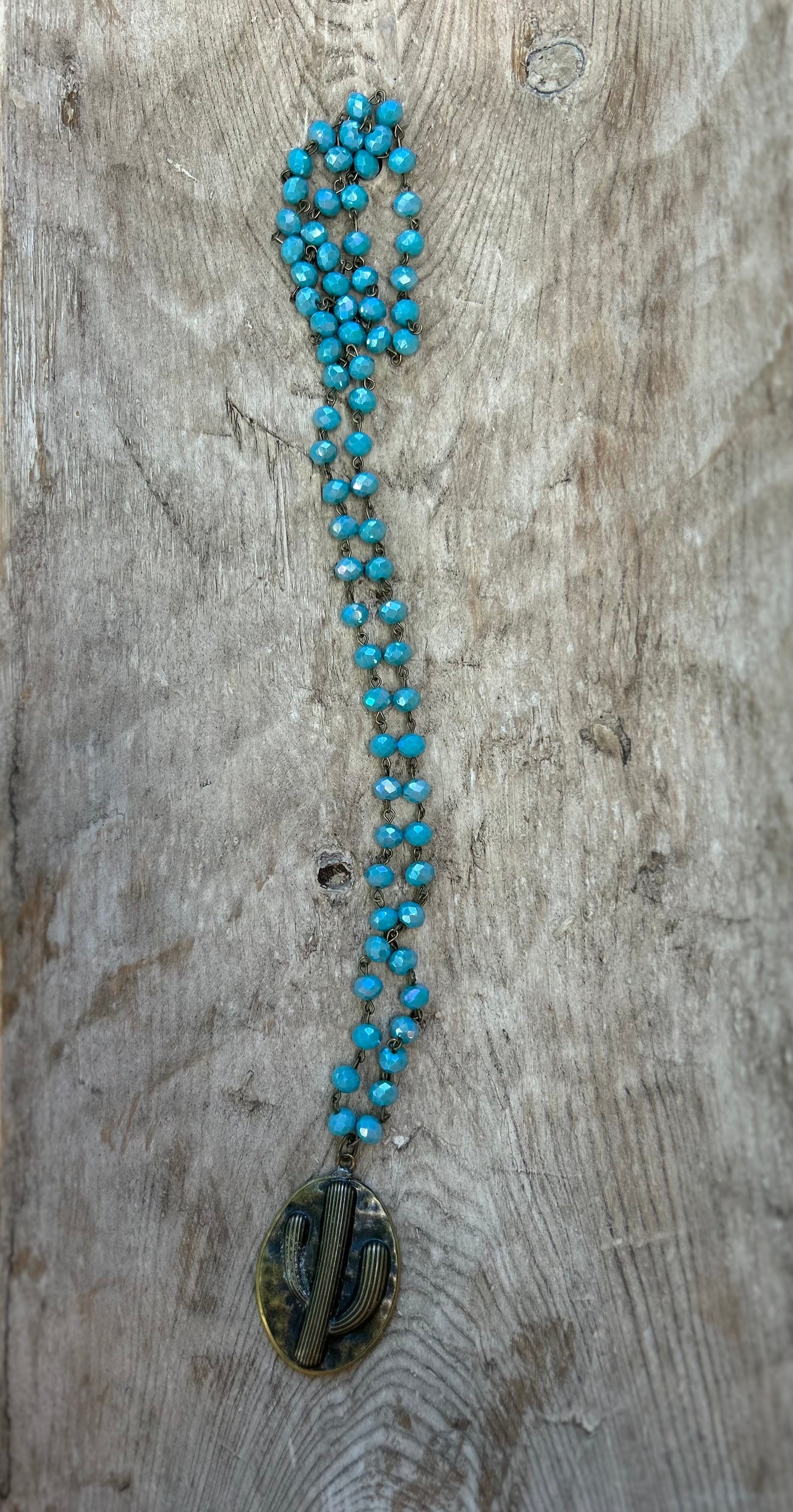 Cactus long necklace