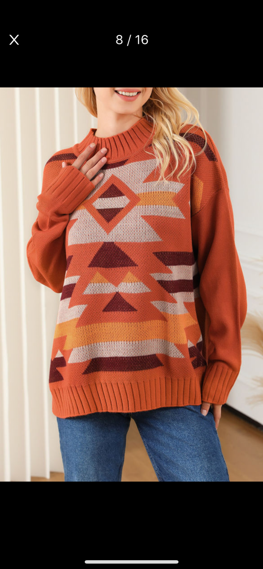 Aztec sweater