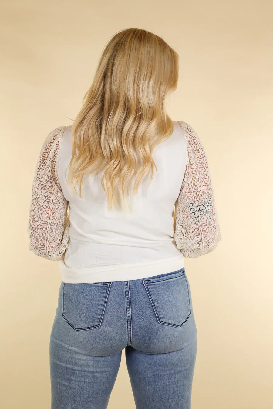 White sweetheart lace top